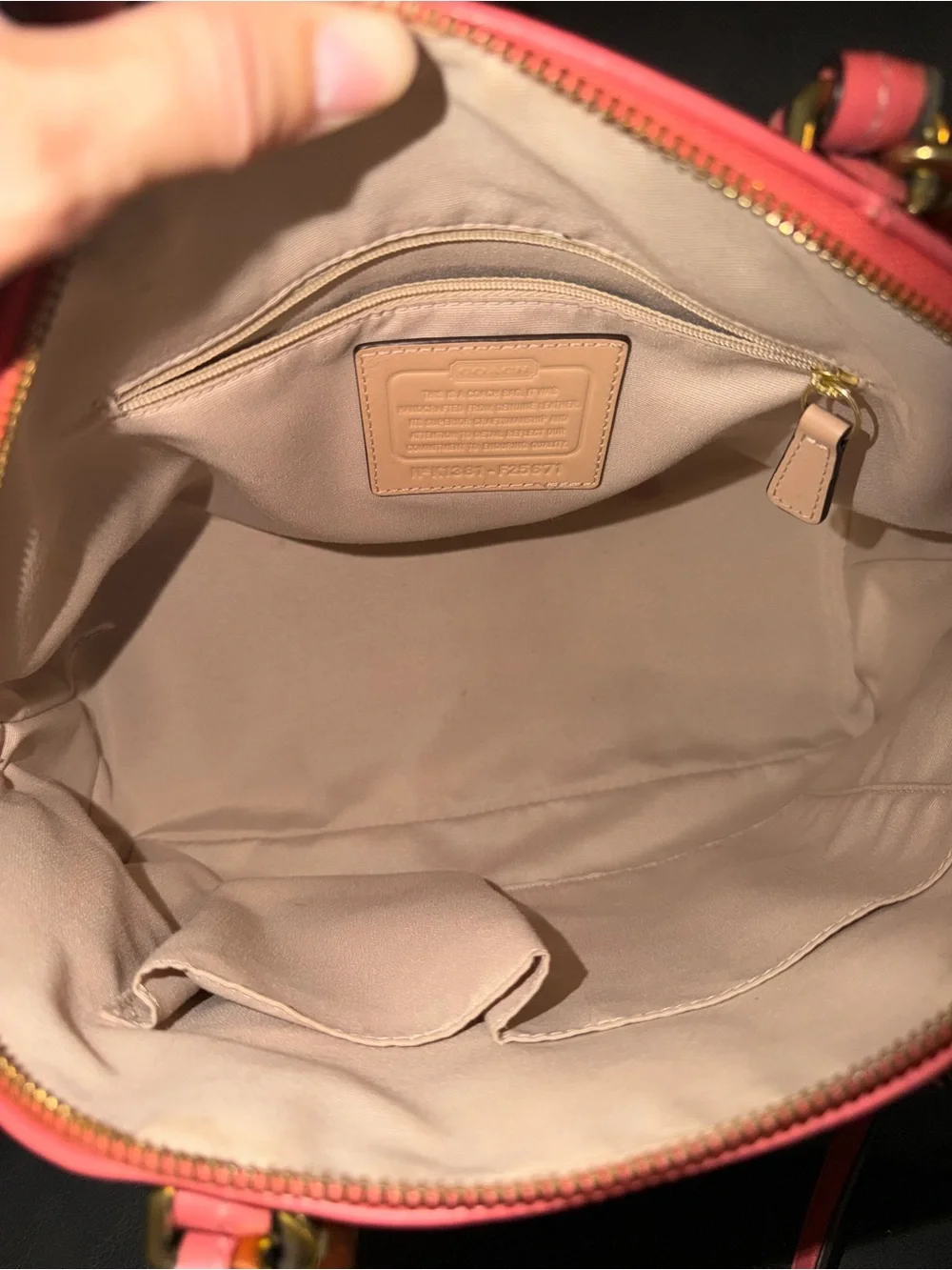 Coach Peyton Coral Dome Satchel